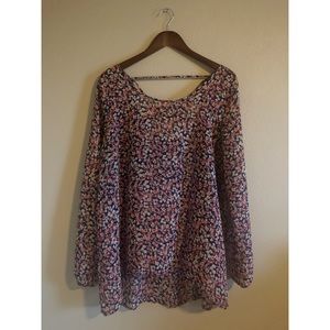 Sheer Floral Top